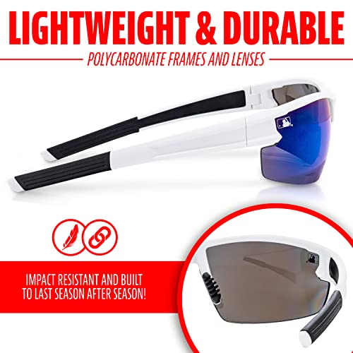 Image of Franklin Sports Baseball + Softball Sunglasses - Men's + Women's Sports Sunglasses - Flip Up Shades + Non Flip Glasses
