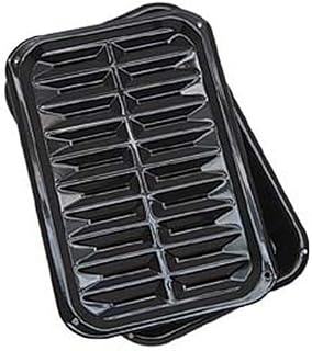 Range Kleen BP106X 2 PC Porcelain Broil and Bake Pan 12.75 Inch