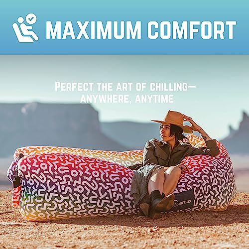 Chillbo Shwaggins Inflatable Couch – Cool Inflatable Lounger. Upgrade Your Camping Accessories. Easy Setup Inflatable Chair Is Perfect For Beach Gear, Camping Fun And Festival Accessories. #TOP1