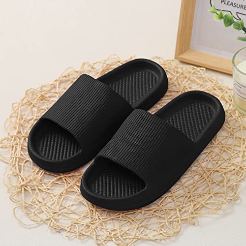 Platform Womens Sandals, Men'S Women's Solid Color Bathroom Slippers Home Beach Soft Casual Sandals Non-Slip Comfortable Plus Size Slippers2