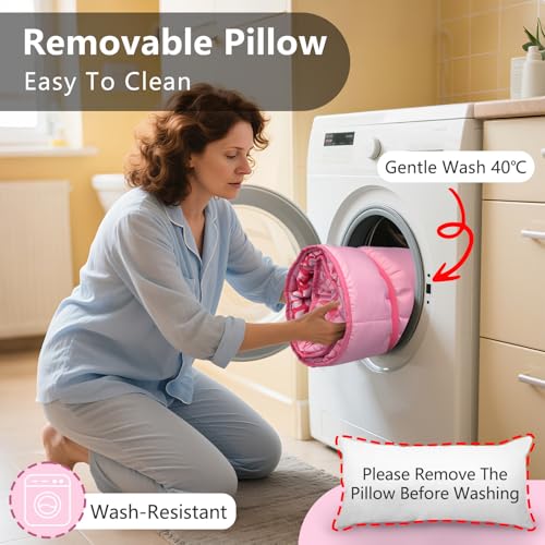 Image of Primlect Toddler Nap Mat with Removable Pillow and Fleece Blanket, Extra Large 55''x35'' Sleeping Bag, Washable, Light, Easy to Roll up, Perfect for Daycare, Preschool, Kindergarten, Travel