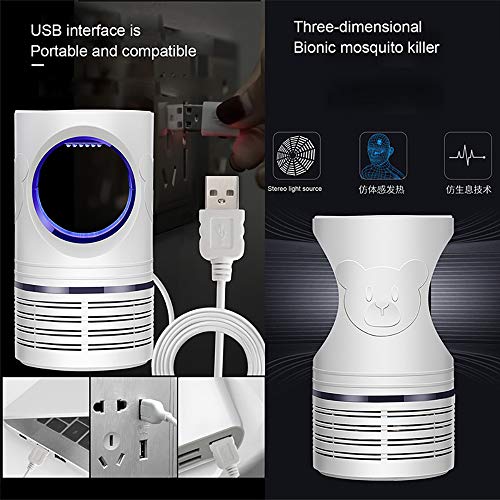Lampada Antizanzare, Zanzariera Elettrica, Anti Zanzare USB con Luce UV Lampada Antizanzare Elettrico Trappola per… - immagine 7