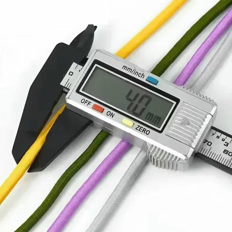 5/10/20/30/40/50 m elastisches Seil, 4,0 mm, rund, bunte Gummibänder für Haarbänder, Stoffgürtel, Nähen, Bungee-Cord, Federkordel, Hellgrün, 4,0 mm, 40 Meter (8 Rollen)
