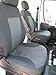 Durafit Seat Covers.2013+ Dodge Promaster Van Exact Fit Front Bucket Seat Covers, Black/Gray, armrest on Drivers only.