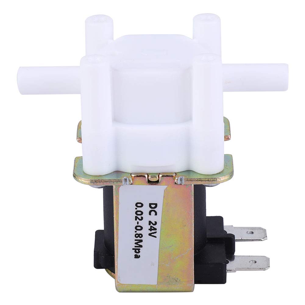 Fafeicy Solenoid Valve, DC 24V 1/4 Inch Quick Connect Solenoid Valve Pure Water Machine Water Inlet Valve, The Electromagnetic Valve