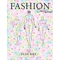 Plus Size Fashion Sketchbook with Female Figure Templates