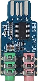 Gissroys CM108 USB Drive-free Sound Card For Laptop Computer External Sound Card Module With 3.5mm Microphone USB Sound Card External Sound Card For Laptop