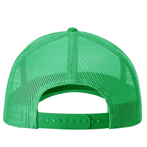 Image of TZ Promise Men Women Plain Cotton Trucker Cap with Breathable Mesh Back, Snapback Baseball Hats