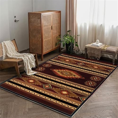 Kunsen Alfombra De Cocina Antideslizante Alfombra rectangular para pasillo de interior, alfombra antideslizante resistente a la suciedad alfombras infantiles rojo alfombra de piso largo Lavab120x200CM