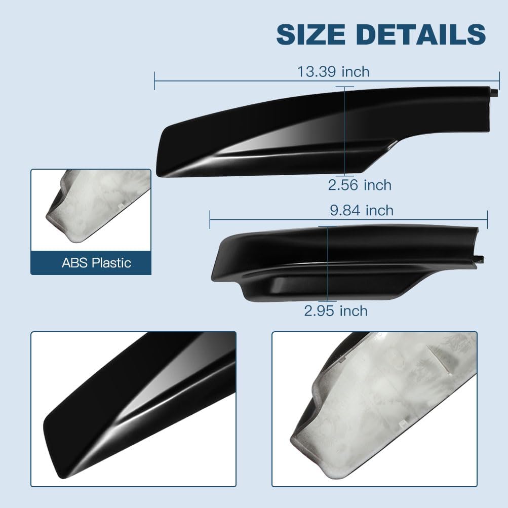 ECCPP Black Roof Rack Side Rails End Covers Shell Cap Replacement Fit for 2006 2007 2008 2009 2010 2011 2012 for Toyota for RAV4 Sport Utility,Pack of 4