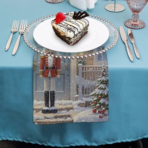 Servilletas de Tela Vintage Nutcracker 4 Piezas miniatura 4
