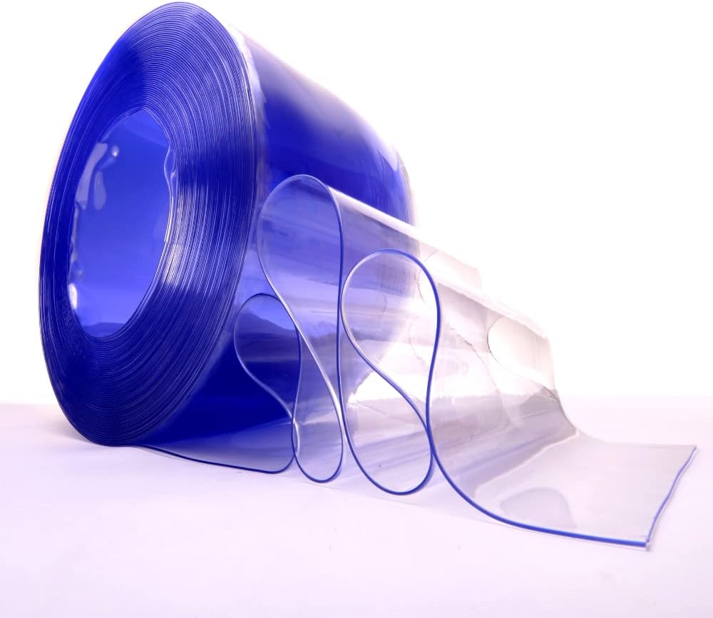 PVC Strip 25m - Clear PVC 100mm Wide x 1mm Thick x 25m Long Standard Grade For Ambient Temperature Applications +50°c to -15°c. Curtain Roll For Door. Fantastic For Energy Saving