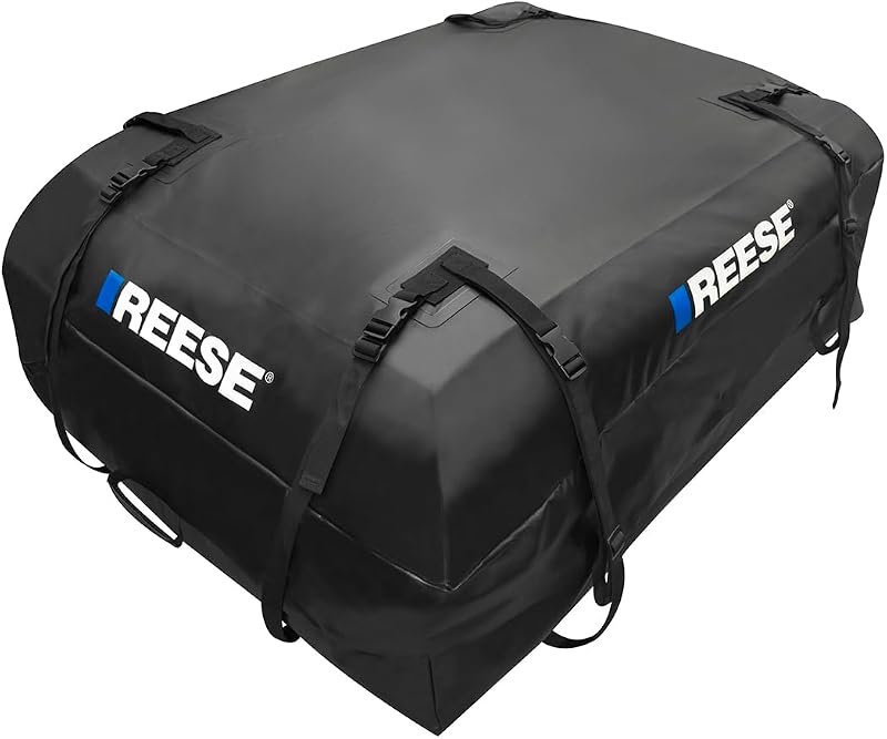 59006 Waterproof Rooftop Cargo Carrier Bag for Cars, SUVs or Trucks with/Without Roof Racks, 15 Cubic Feet, Heavy Duty 840D Abrasion-Resistant PVC Fabric with Anti-Slip Mat