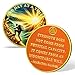 Sunlit Climb Sobriety Coin Gift | Sunrise and Mountain Climber for AA Chip Medallion with Coin Capsule, Display Stand & Card | Sobriety Gifts for Anniversary Month & Year for Men & Women in Recovery
