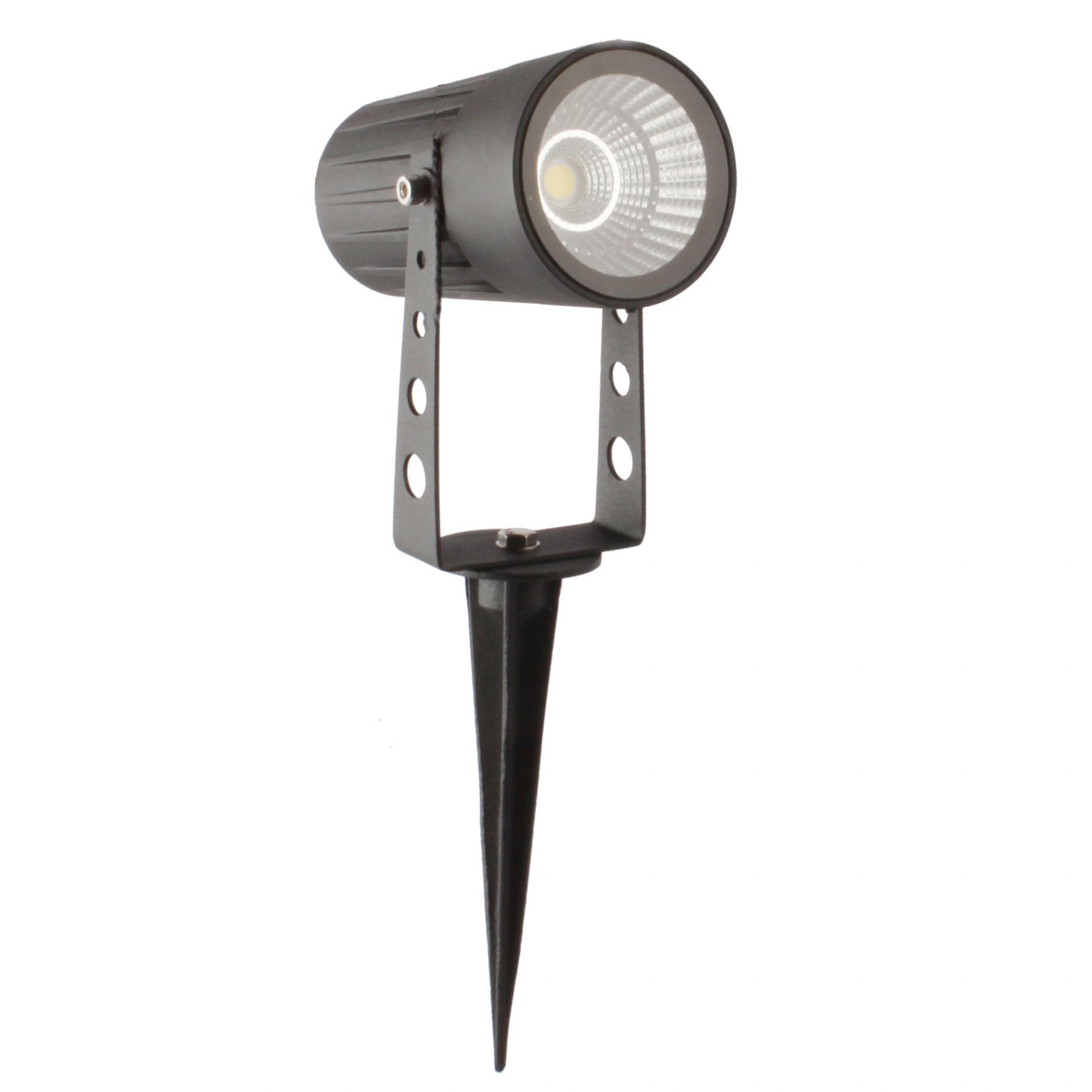 Leyton Lighting Anthracite Spi-7W-3K Declan Led Spike Light, Ip65,