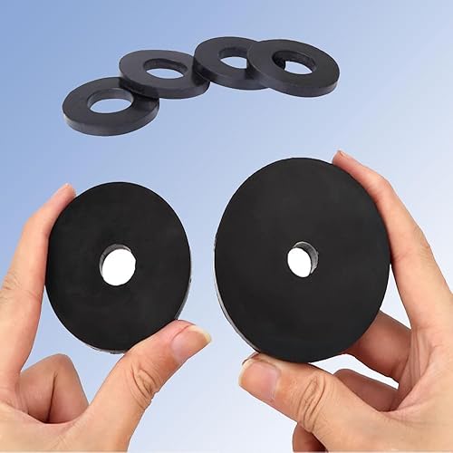 Miniatura 5 de Arandela de goma, 100 piezas de 1116 de diámetro exterior x 5164 ID x 332 de grosor, arandelas de goma espaciadoras de goma, ojales de goma planos