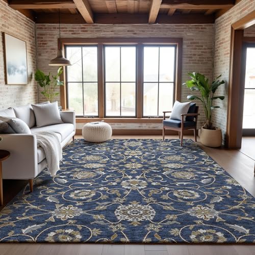 Addison Rugs Mayfield Tapete 9' x 12' Azul miniatura 1