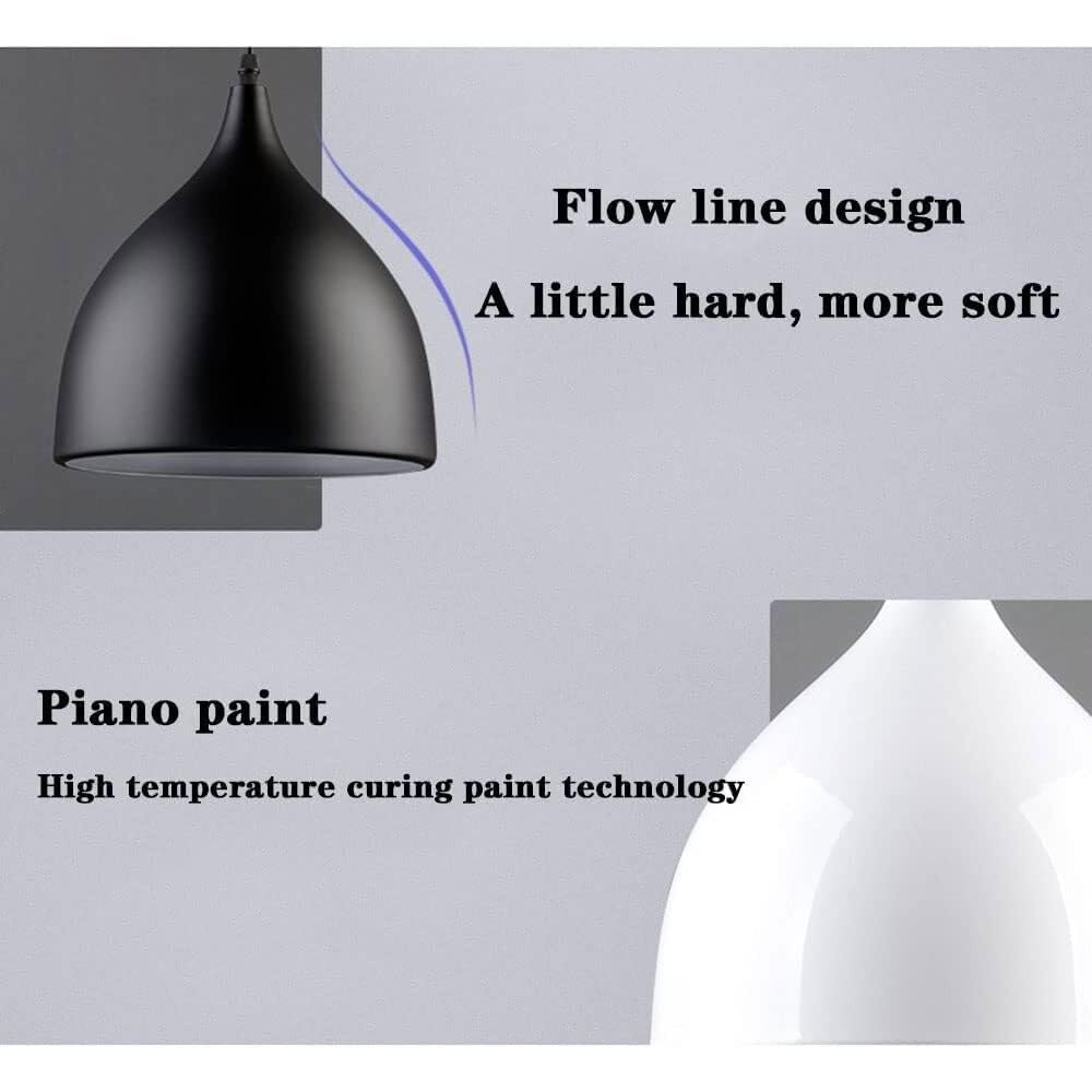 Lampadario Nordico in Metallo Lampada a Forma di Goccia d'Acqua Soffitto Base E27 Testa Singola Comodino NG