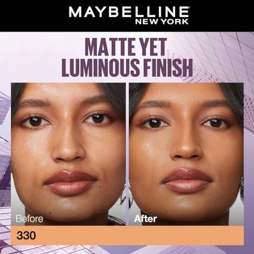 Image of Maybelline New York Super Stay Lumi Matte Liquid Foundation, 330 (Pack of 2)