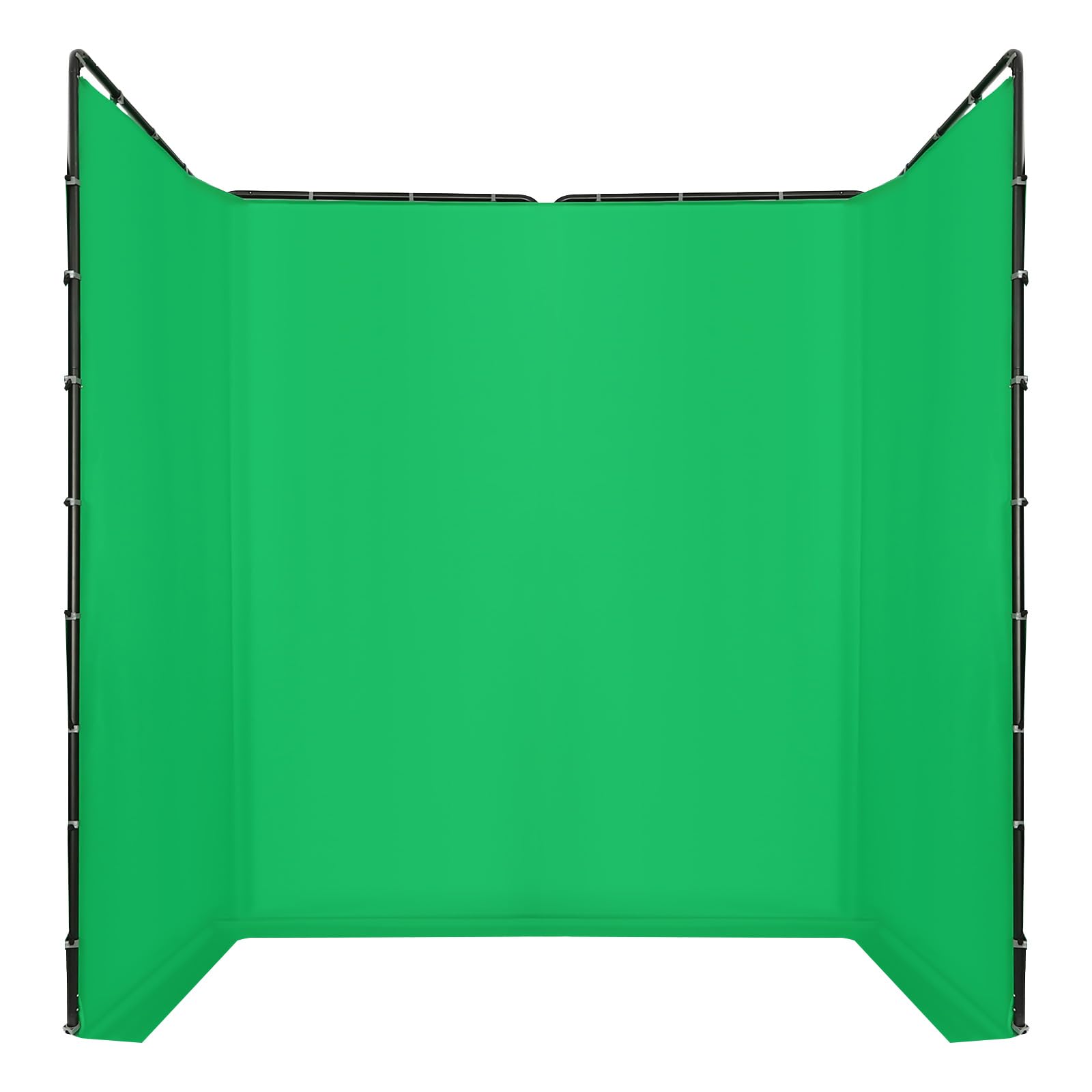 Greenscreen mit Ständer 400x240cm, Verstellbarer Foto Hintergrund Ständer, tragbarer Grün Hintergrund Greenscreen für Streaming Gaming Fotoshooting Produkt Video Zoom Fotografie