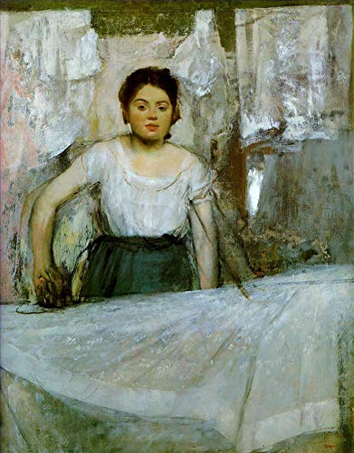 Toile Degas femme repassant peinte à la main par des professeurs