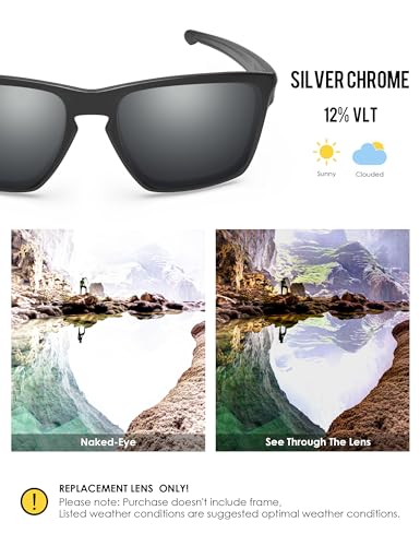 Image of BLAZERBUCK Replacement Lenses for Oakley Sliver XL OO9341 Sunglass