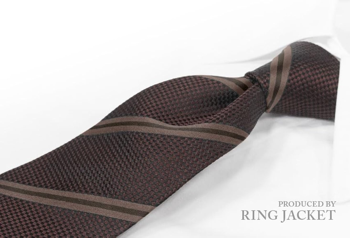 リングジャケット　ナポリ　ネクタイ　ダークブラウン リングジャケット ナポリ ネクタイ ダークブラウン 楽天市場】RING