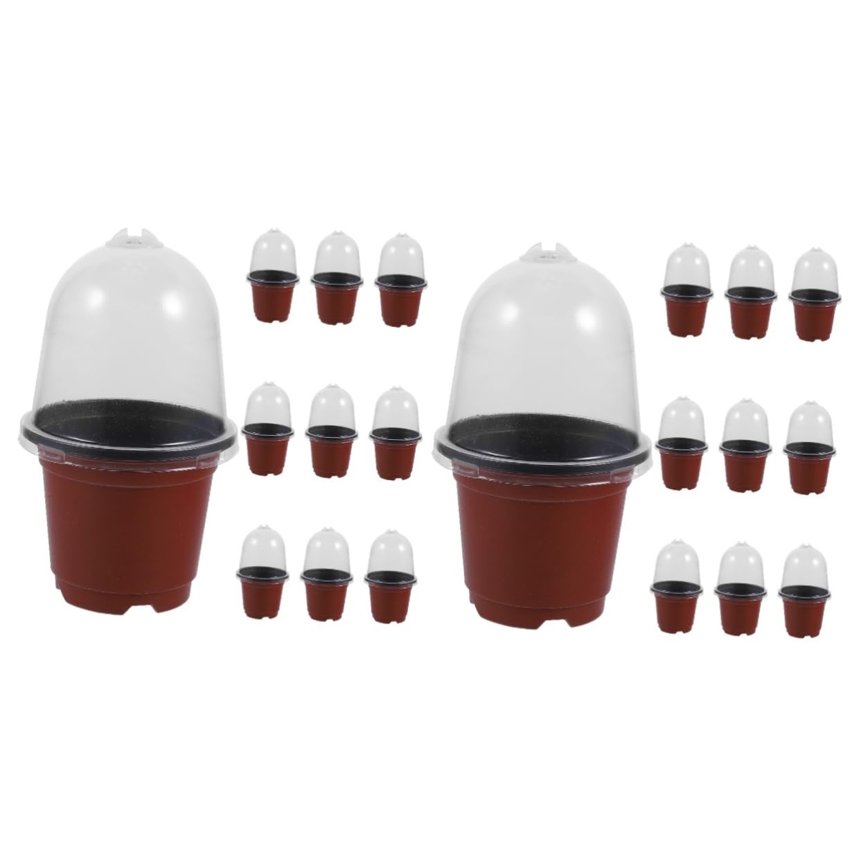 YARNOW 20 Juegos Maceta de jardín macetas para Plantas plantador Maceta de jardineria macetas de vivero de Flores guardería Olla de galón Lavabo al Aire envase