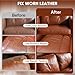 AWOWZ Leather Recoloring Balm - Scratch Repair & Color Restore Kit for Faded Leather, Couch & Car Seats - 10OZ Leather Restorer Balm for Furniture, Auto Interior, Vinyl, Accessories (Light Brown-Tan)