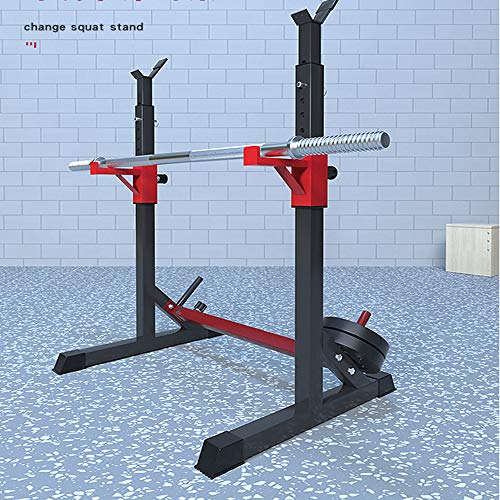 Van Alderman Adjustable Squat Rack Multi-Function Barbell Rack Dip Stand Barbell Stand Weight Lifting Rack Home Gym Fitness Weight Lifting Bench Press Dipping Station