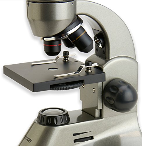 Image of Carson Beginner 40x-400x Student Compound Microscope with Universal Smartphone Digiscoping Adapter and CarsonCam Phone App (MS-040SP)