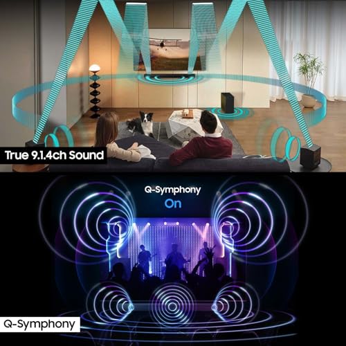Image of Samsung 540 W 9.1.4 ch (HW-Q930D /XL) Wireless Dolby Atmos Soundbar with Subwoofer, Center /Up /Side Firing Speakers, Surround Sound, Alexa Built-in, AirPlay2, Wi-Fi, Bluetooth, HDMI (Titan Black)
