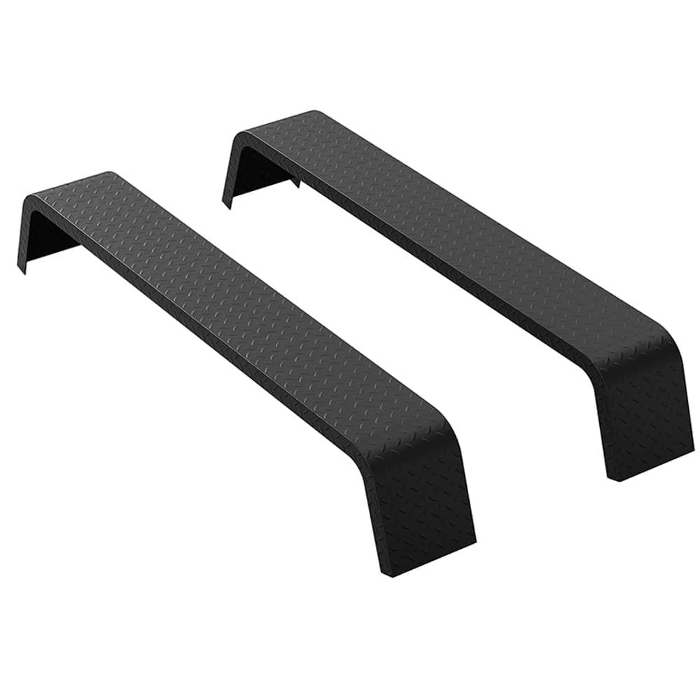 2 Pack Heavy Duty 14-Gauge Steel Tandem Axle Trailer Fenders – 72-7/8" x 10-1/4" x 13", Detachable Double Axle, Bolt-On/Weldable, Fits 13"-15" Tires –