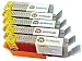 Produktbild Lebensmitteltinte Patronen Set TK151-TK155 (PGI-550 / CLI-551) für Canon IP7250, MG5450, MG5550, MG5650, MG6450, MG6650, IX6850 (A3), MX725, MX925