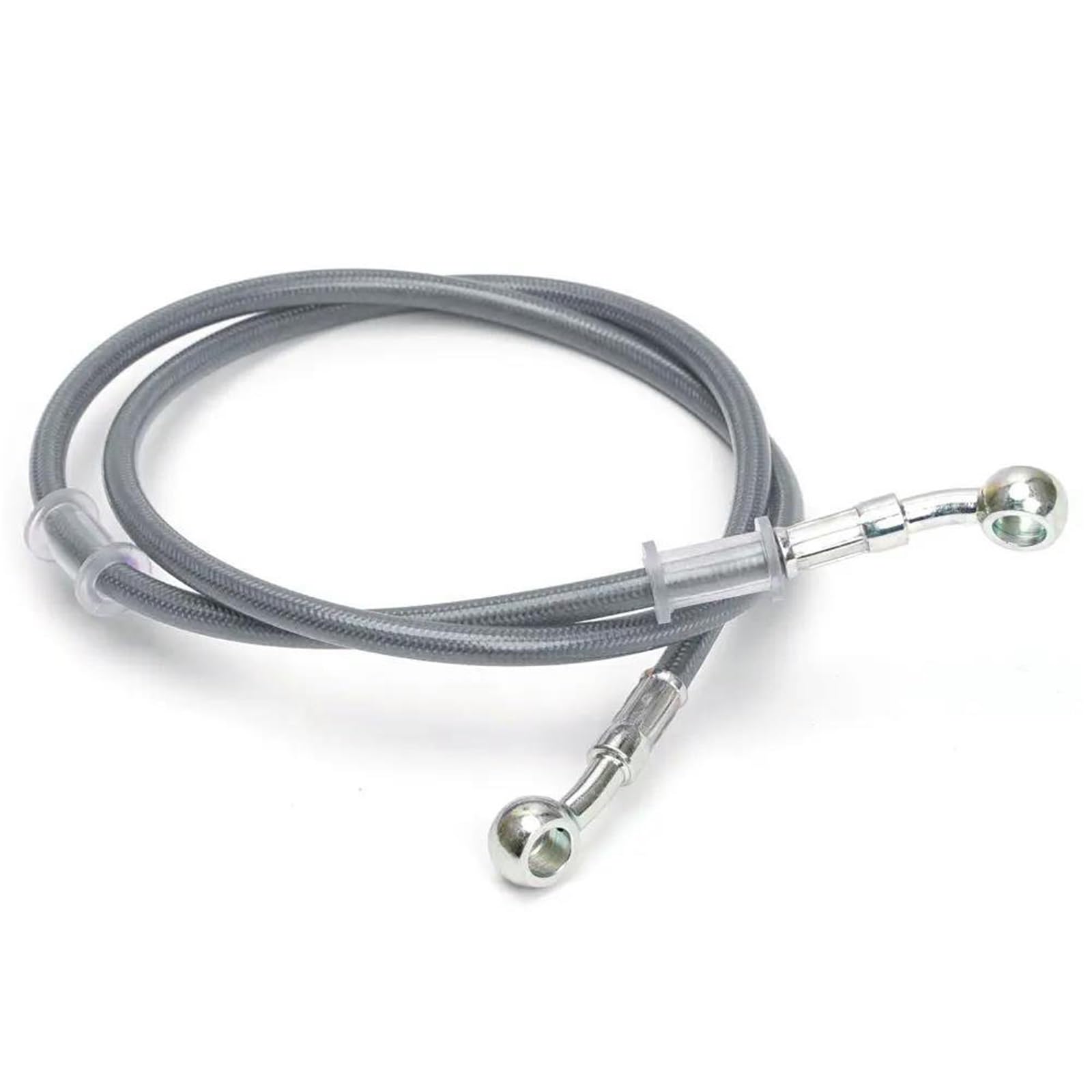 Flexible Frein hydraulique pour Suzuki pour Kawasaki pour Y-AMAHA Durite De Frein Hydraulique pour Moto (400 Mm - 2200 Mm), Raccord Banjo 10 À 28°, Flexible Tressé(150cm)