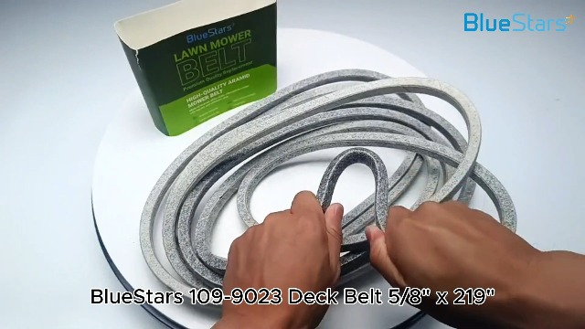 Image of BlueStars 109-9023 Deck Belt Aramid Cord Belt 5 /8 inch x 219 inch | Deck Belt for Exmark 72 Inch Deck Lazer Z X, Next Lazer Z Series Zero-Turn Mowers - Replaces 1099023 135-5777 135-5777-SL