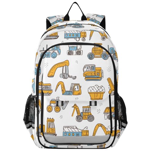 Sac à dos pour ordinateur portable enfants motif pelleteuse loisirs