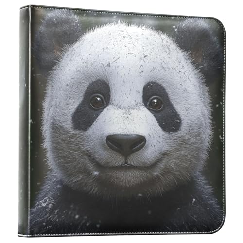 Álbum de Fotos Autoadhesivo DIY Scrapbook Álbum Smiling Panda Encuadernador de 3 Anillos Libro de Fotos 40 Páginas 8x10 para Memorias miniatura 1