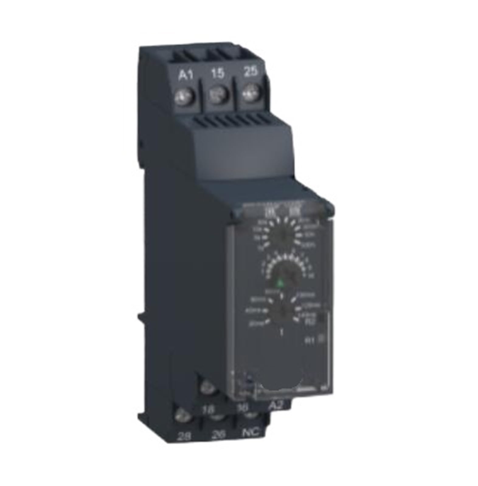 CXDFRSER RE7YA12BU RE22R2QTMR Modular timing relay, 8 A, 0.05 s…300 h, 2 CO, 24...240 V AC/DC