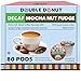 Double Donut Decaf Flavored Coffee, in Recyclable Single Serve Cups for Keurig K-Cup Brewers, 80 Count (Decaf Mocha Nut Fudge)