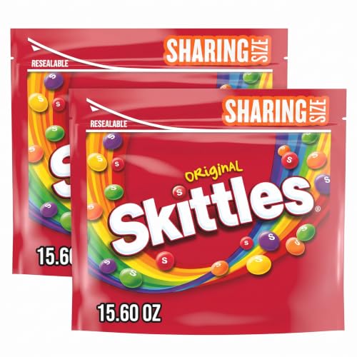 SKITTLES Summer Candy Sharing Size Bag, Chewy...