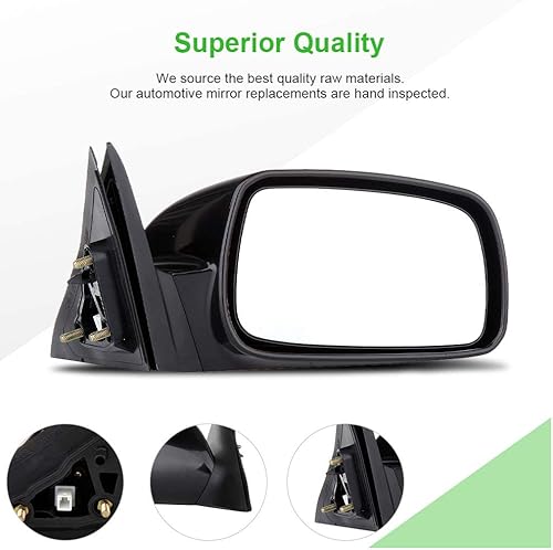 Miniatura 2 de SCITOO Espejos laterales del pasajero aptos para Toyota Camry 2007 2008 2009 2010 2011 con control de potencia, no telesccoping no plegable,