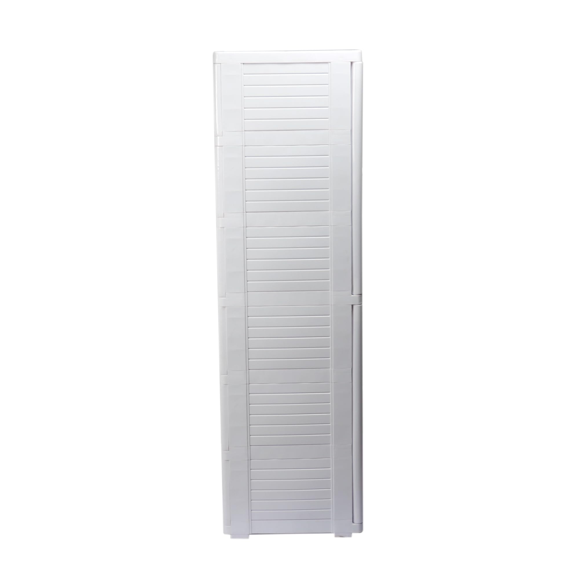 The Tickle Toe Large Plastic Storage Closet for Baby/Kids Room | Multipurpose Organizer Cabinet with Drawers | White | 57L x 38W x 131H cm 2