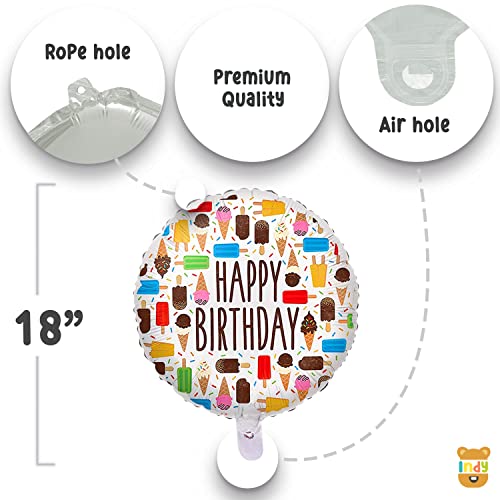 Image of ITAF Set of 35 Pcs Happy Birthday / Baby Welcome / 1st First Birthday Foil Balloons Theme Decoration Kit For Girls ,Boys ,Kids - 1 Happy Birthday Rainbow Cake Foil Balloon , 2 Gold Star Foil Balloons , 2 Printed Happy Birthday Round Foil Balloons , 15 Gold , 15 White Metallic Balloons