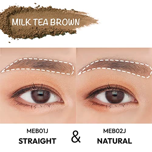 Kiss New York Magic Eyebrow Stamp Eyebrow Powder Natural Shape (Milk Tea Brown) #TOP5