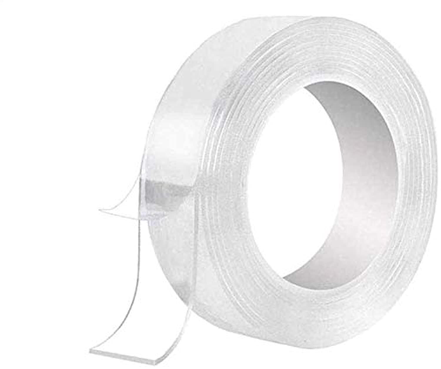 Multipurpose Washable Double Sided Adhesive nano, Reusable Adhesive Silicone for Walls, Kitchen, Carpet Fixing, Photos Pasting, etc Household & Industrial Gel TapE 3m