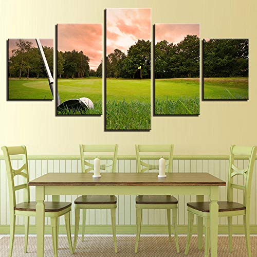 Terrain de golf impression sur toile haut de gamme décoration murale