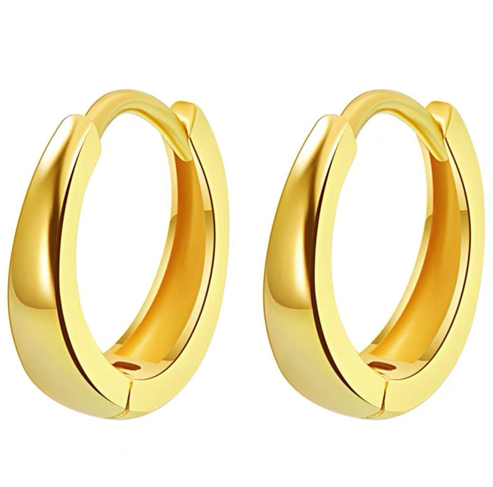 Tiny Small Sleeper Hoop Earrings for Women Cartilage 925 Sterling Silver Tragus Cuff Hinged Huggie Mini Hoops 10mm 13mm 15mm Fashion Jewelry Gifts