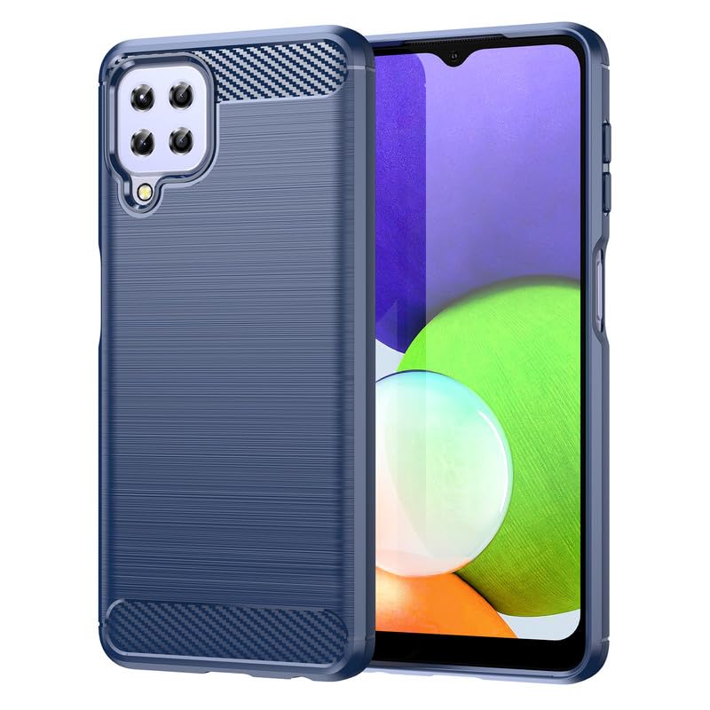Image of Basic Case for Samsung Galaxy M33 5G (Carbon Fibre Blue)