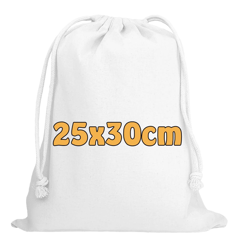 Cottonbagjoe (10, 25, 100, 250) Baumwollbeutel mit Kordelzug 25 x 30 cm – OEKO-TEX® STANDARD 100 Stoffbeutel als Aufbewahrungsbeutel für Reisen, Geschenke & Organisation